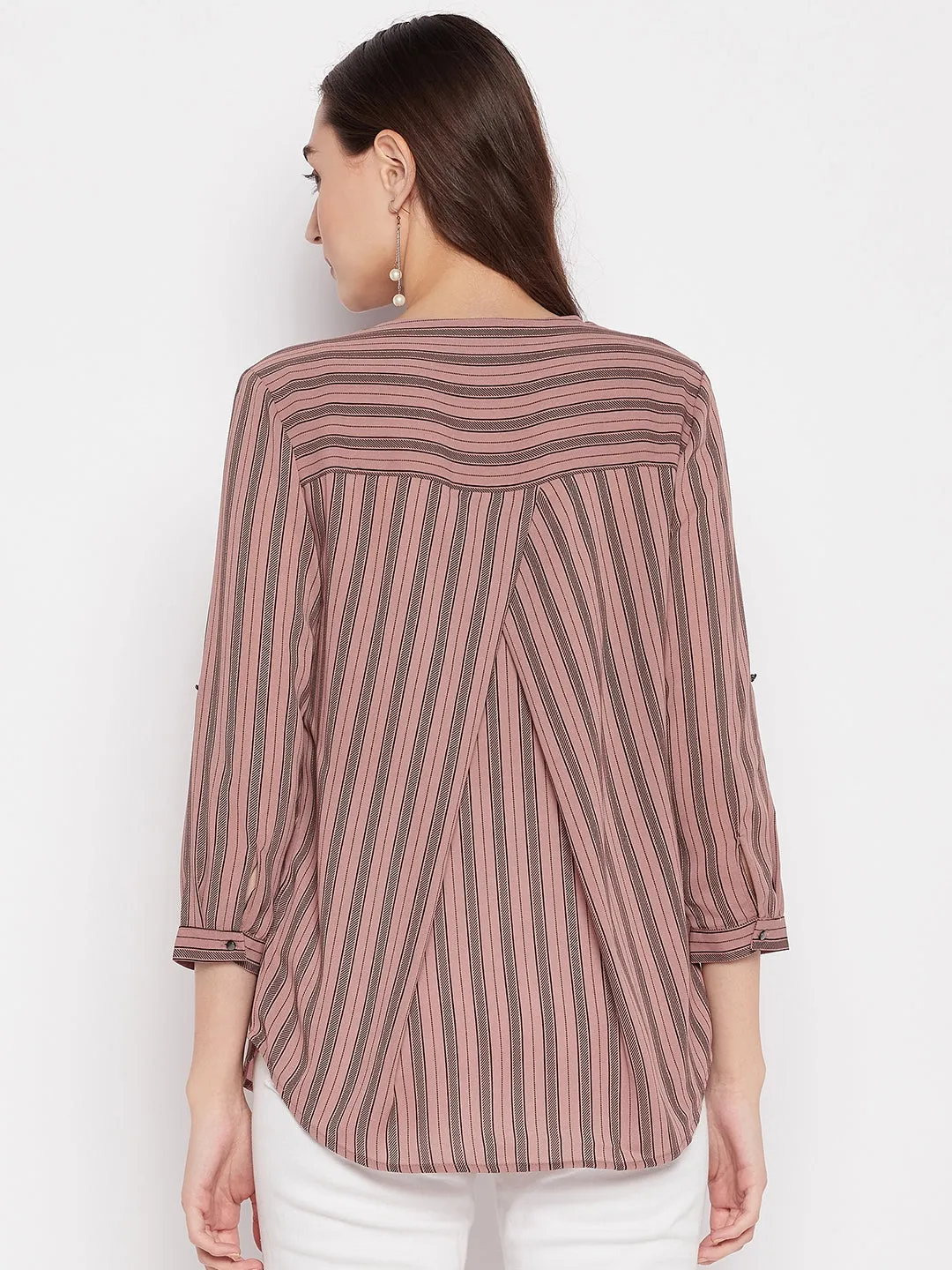 Madame Striped Blush Top