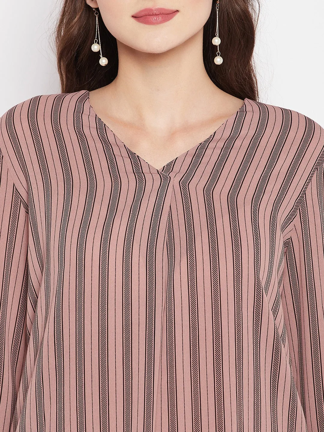 Madame Striped Blush Top