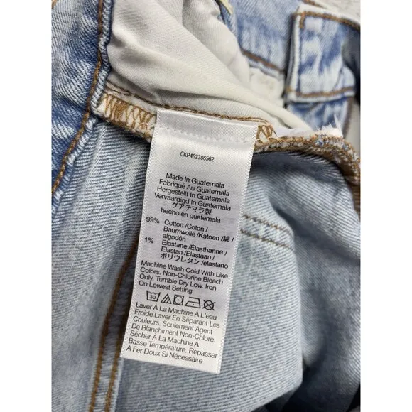 Madewell The Perfect Vintage Crop Jeans Women's Size 27 High Rise Distresssed