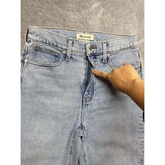 Madewell The Perfect Vintage Crop Jeans Women's Size 27 High Rise Distresssed