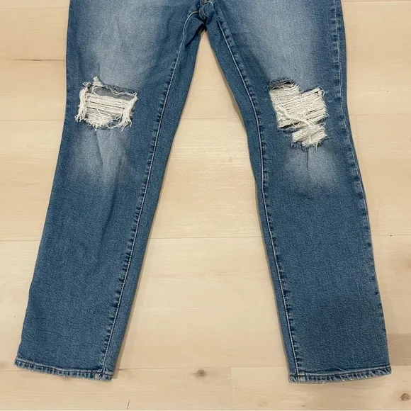Madewell Women's 30 The Perfect Vintage Jean Distressed Crop High Rise NC328