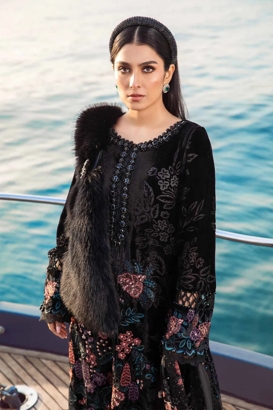 Maria.B | Linen Collection '23 | Black DL-1102