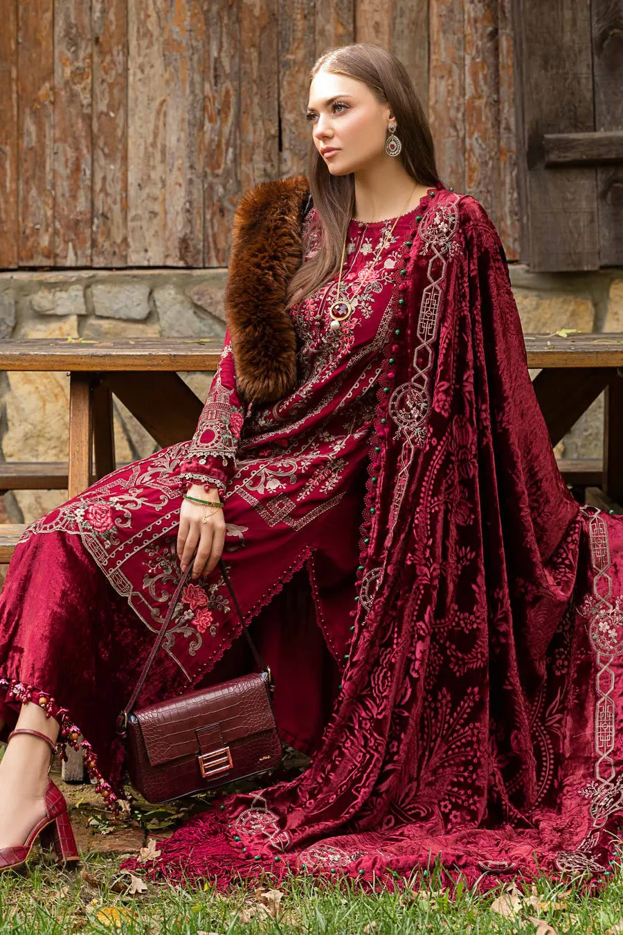 Maria.B | Linen Collection '23 | Deep pink DL-1112