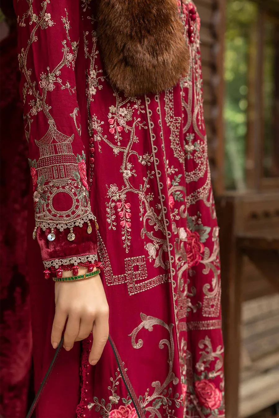 Maria.B | Linen Collection '23 | Deep pink DL-1112