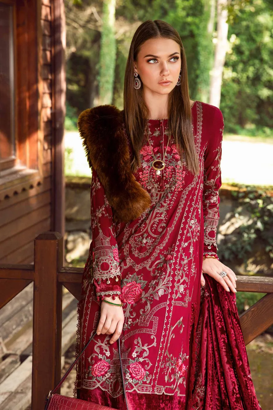 Maria.B | Linen Collection '23 | Deep pink DL-1112