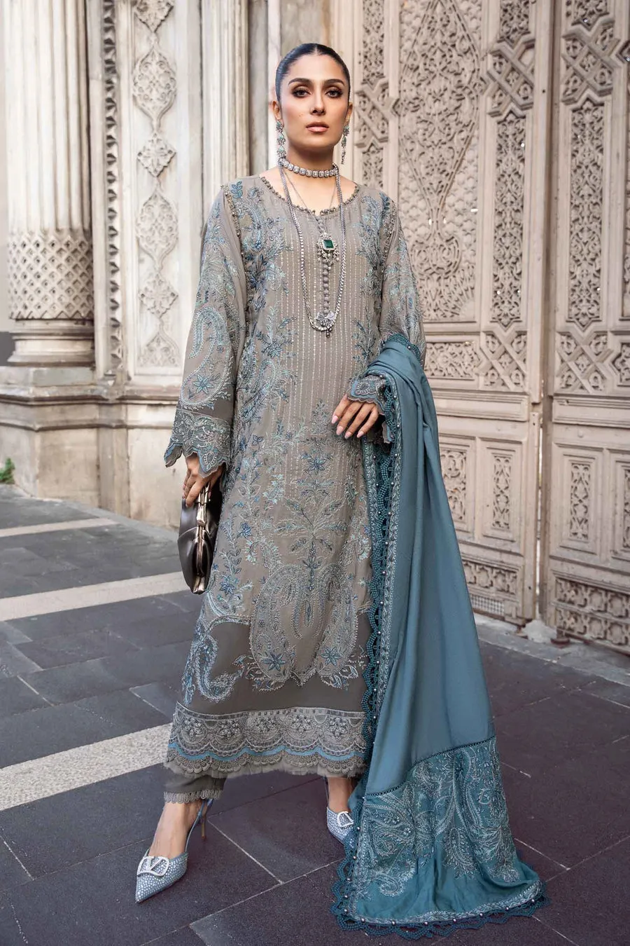 Maria.B | Linen Collection '23 | grey DL-1104