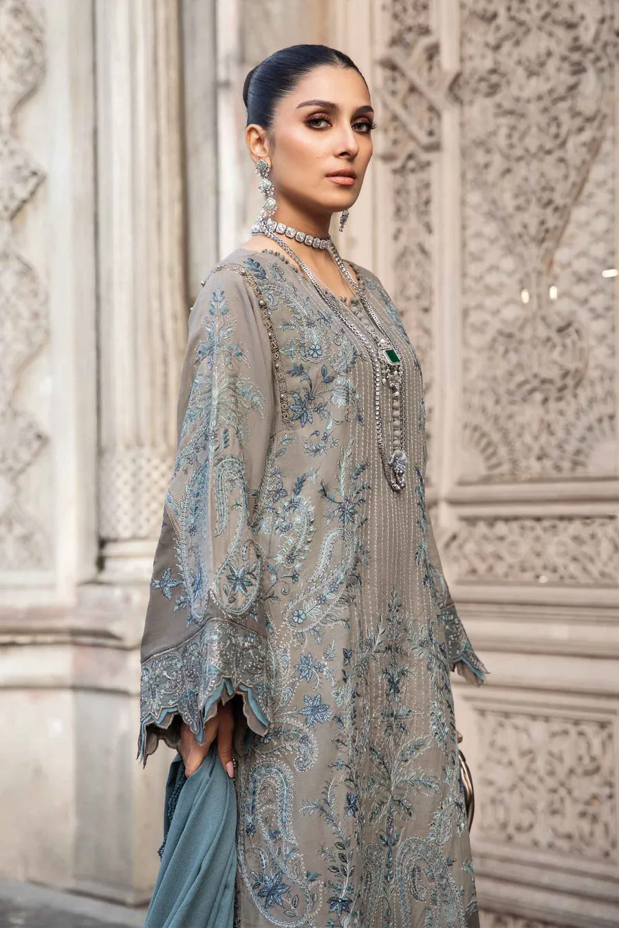 Maria.B | Linen Collection '23 | grey DL-1104