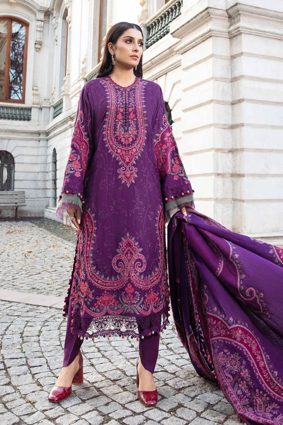 Maria.B | Linen Collection '23 | Purple DL-1108