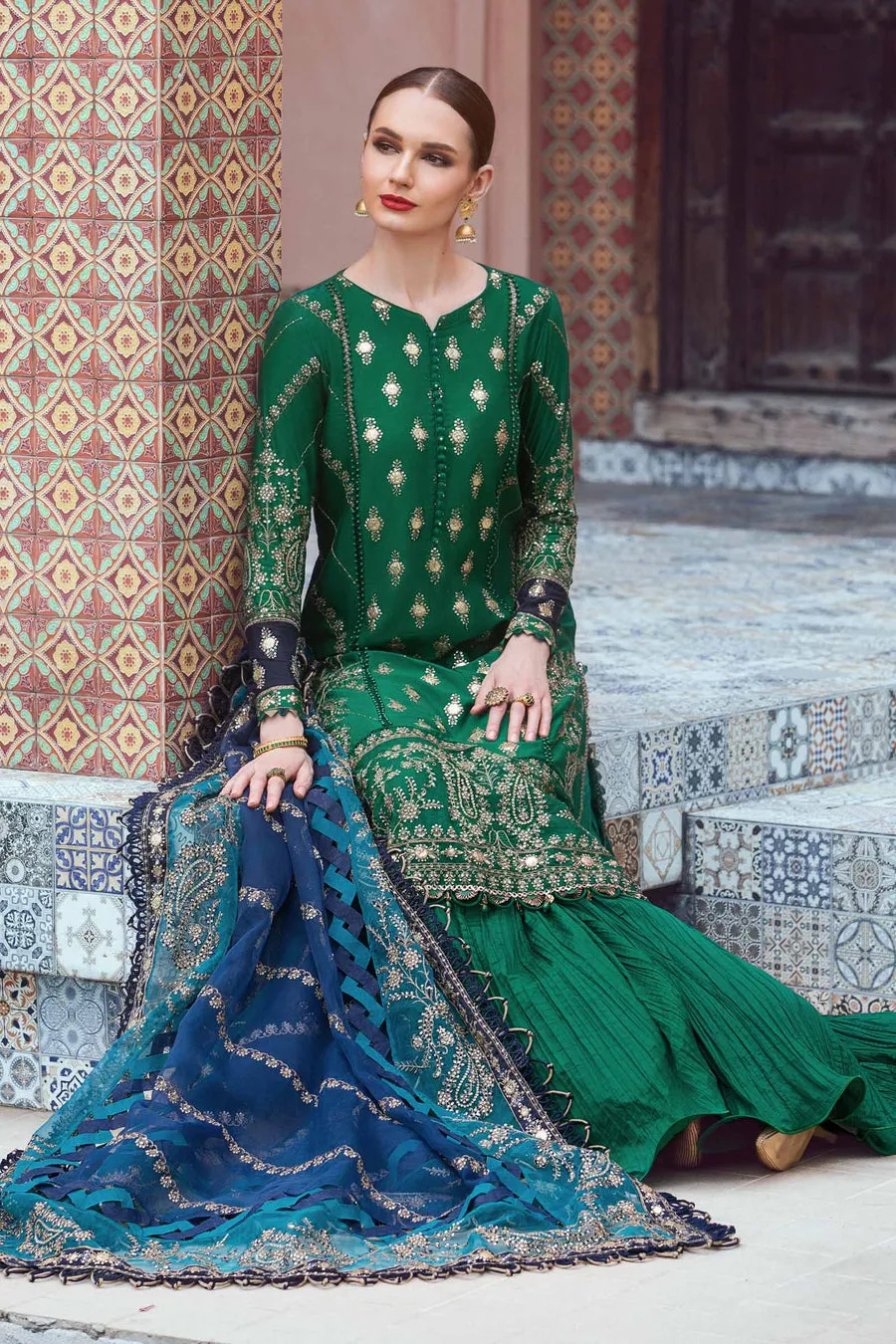 Maria.B | Sateen Collection '23 | Emerald green CST-711