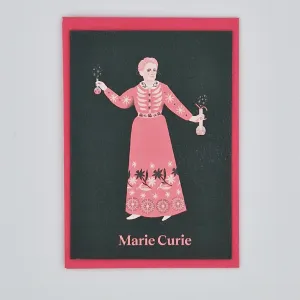 Marie Curie Iconic Women Greeting Card