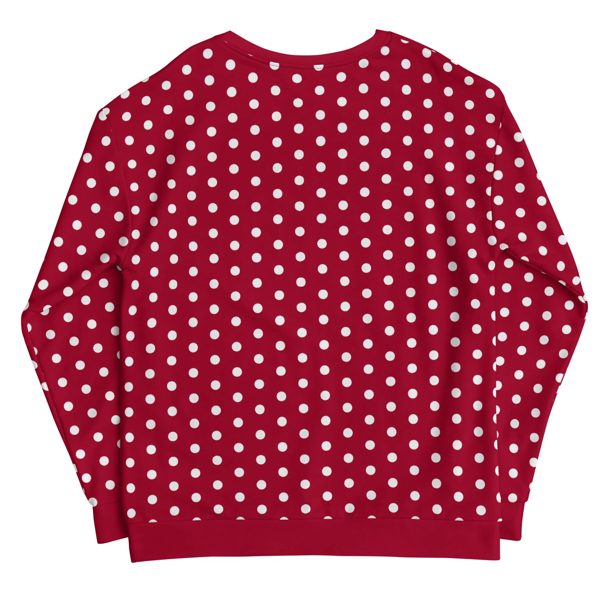 Maroon Polka Dot - Inspired By Taylor Swift - Sustainably Made Unisex Sweatshirt