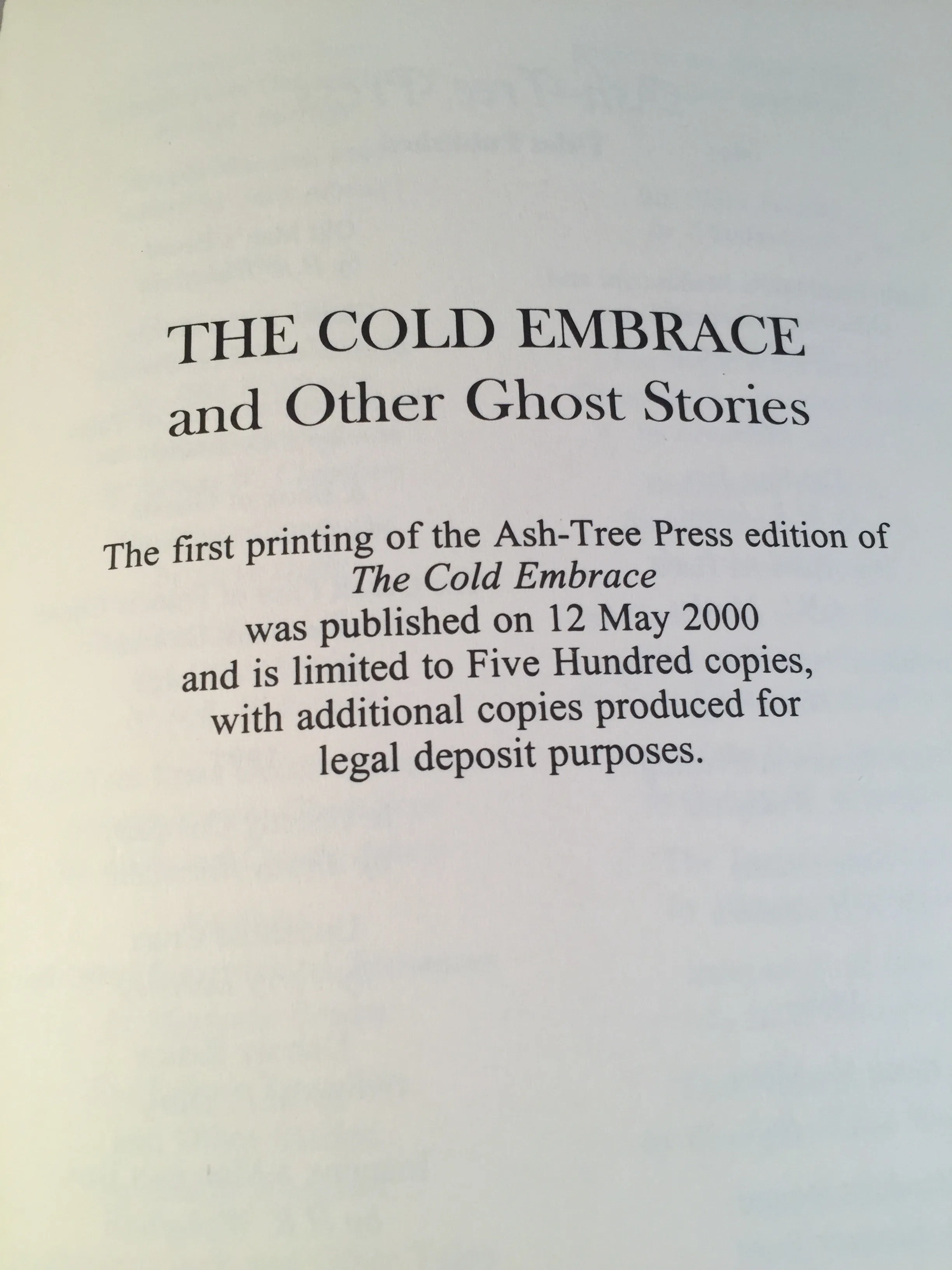 Mary Elizabeth Braddon - The Cold Embrace, Ash-Tree Press 2000