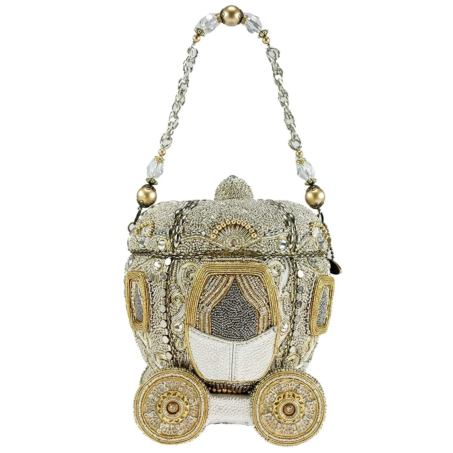 Mary Frances Before Midnight Carriage Special Bag Handbag Gold Cinderella New