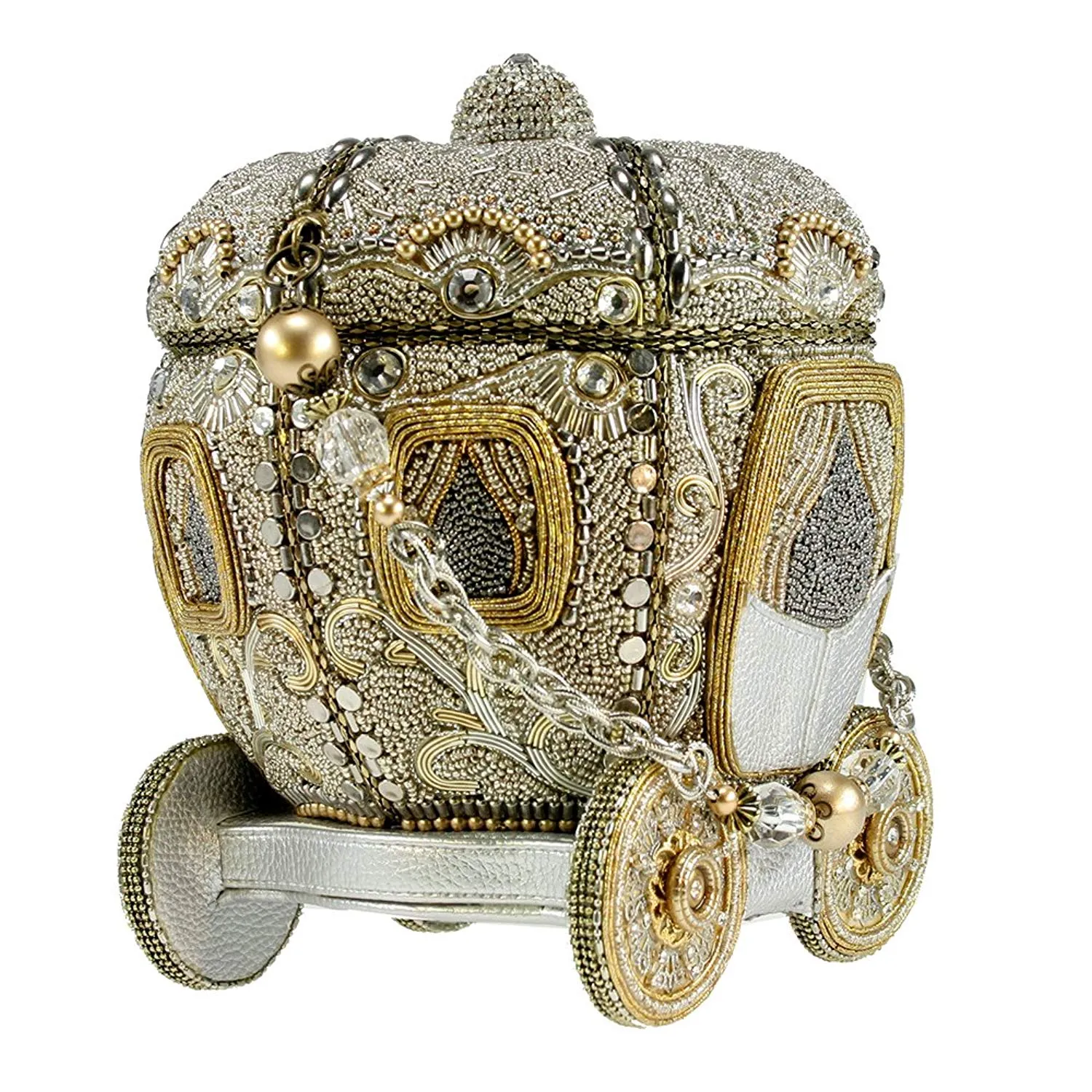 Mary Frances Before Midnight Carriage Special Bag Handbag Gold Cinderella New