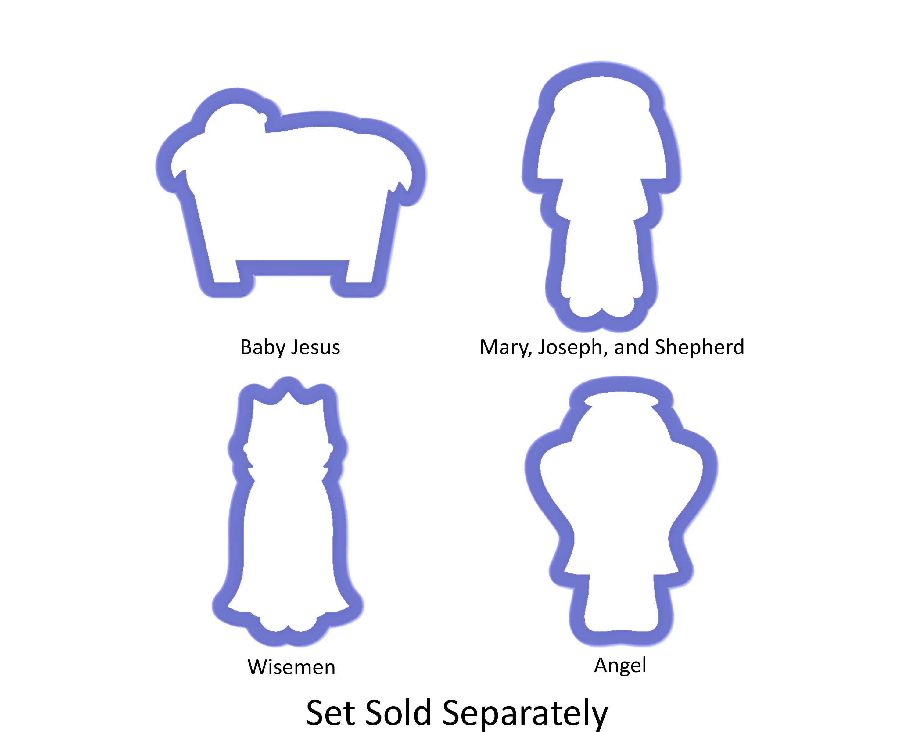 Mary - Joseph - Shepherd Cookie Cutter