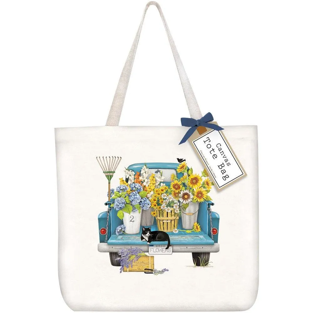 Mary Lake Thompson Flower Truck Tote Bag