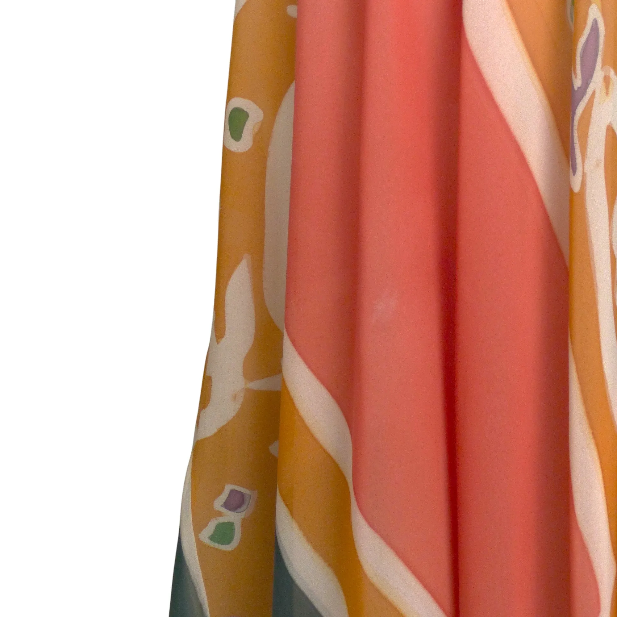 MARY MCFADDEN- 1970s Multi Color Organza Dress & Jacket, Size 6