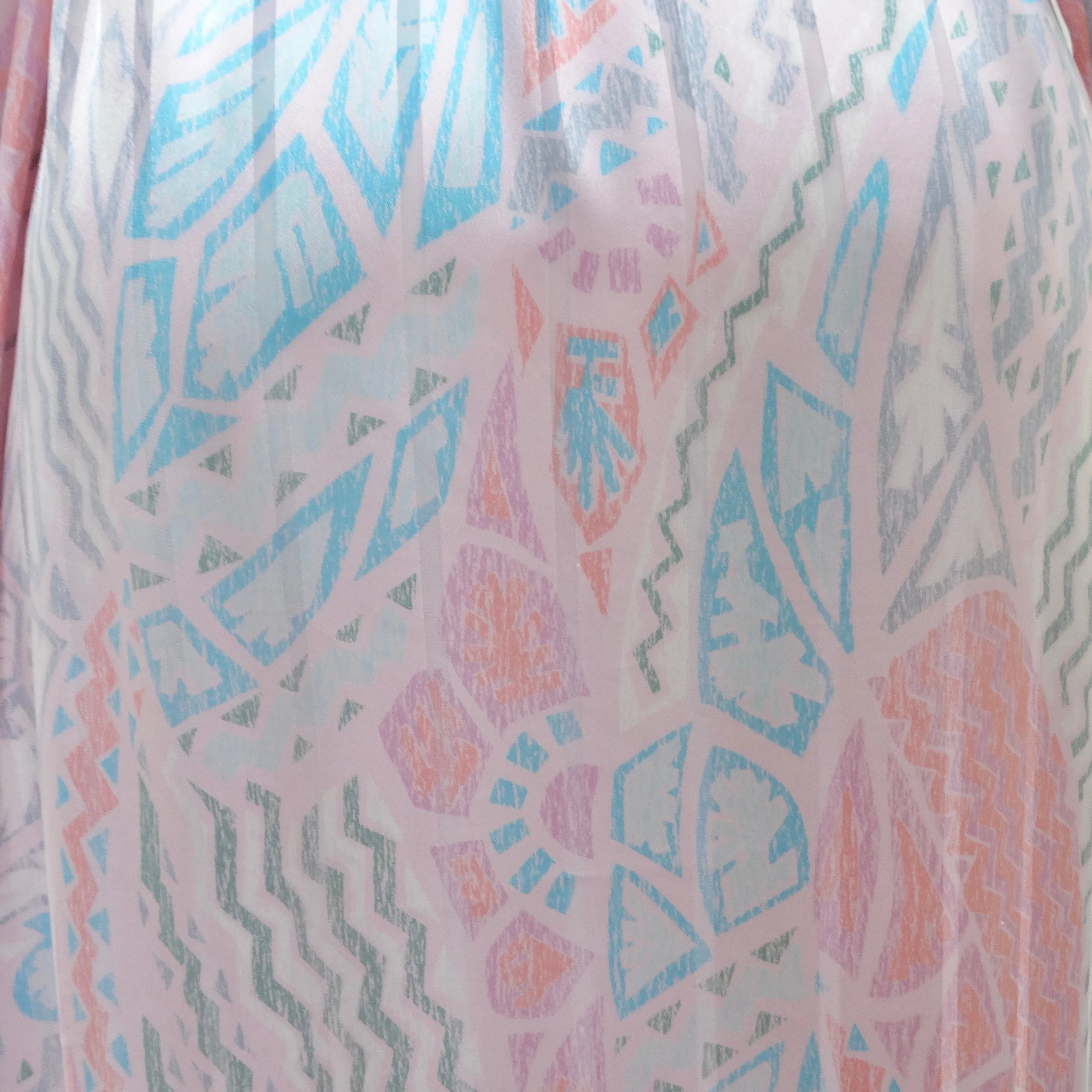 Mary Mcfadden 1980s Printed Robe