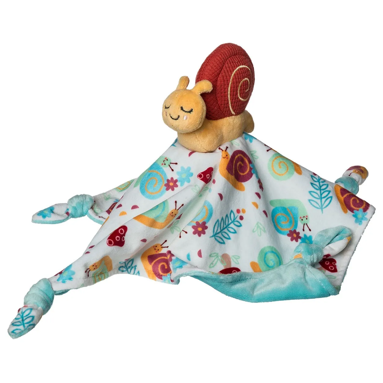 Mary Meyer Skippy Snail Character Blanket – 13×13″