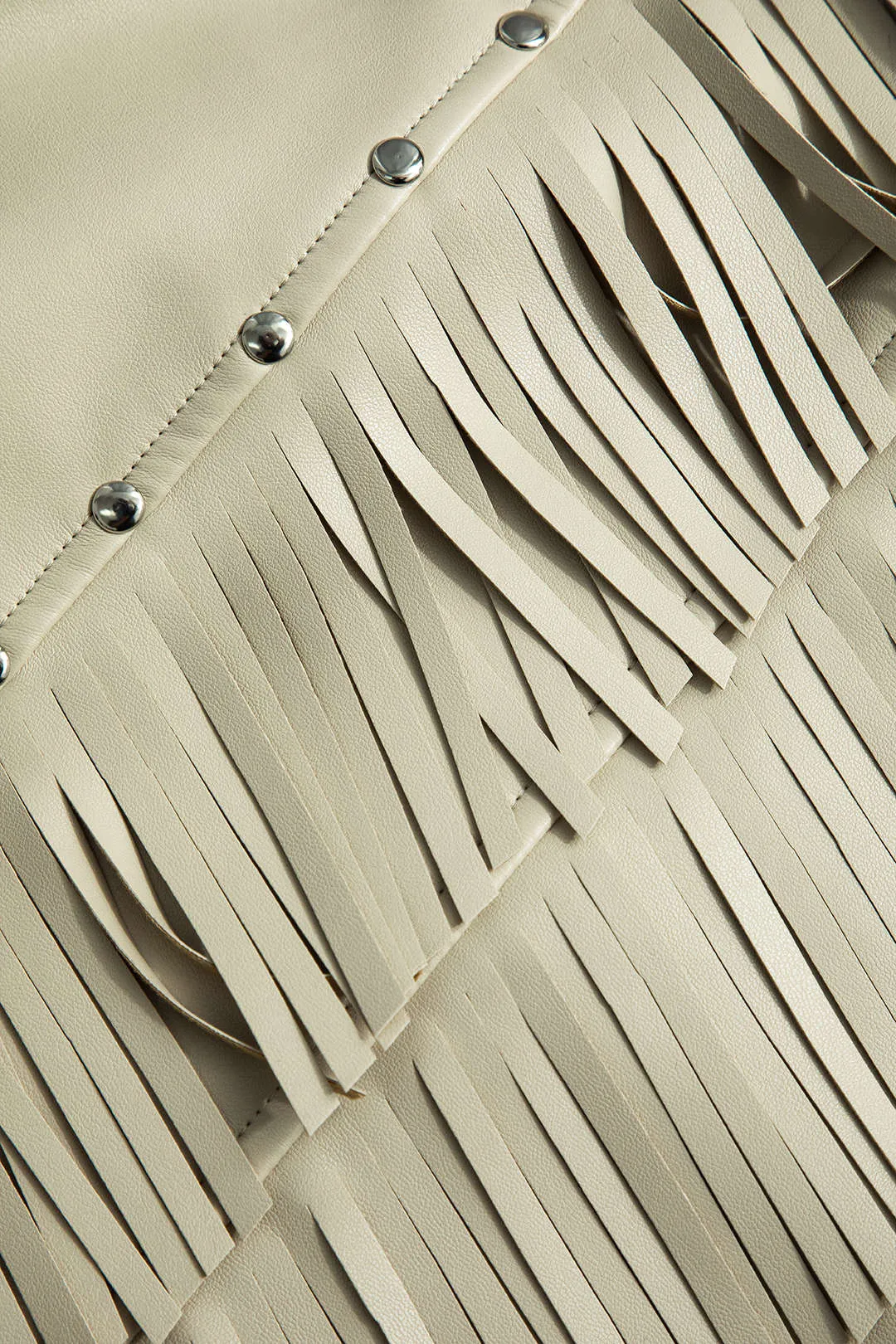 Mary - Solid Fringe Detail Woman's Skirt