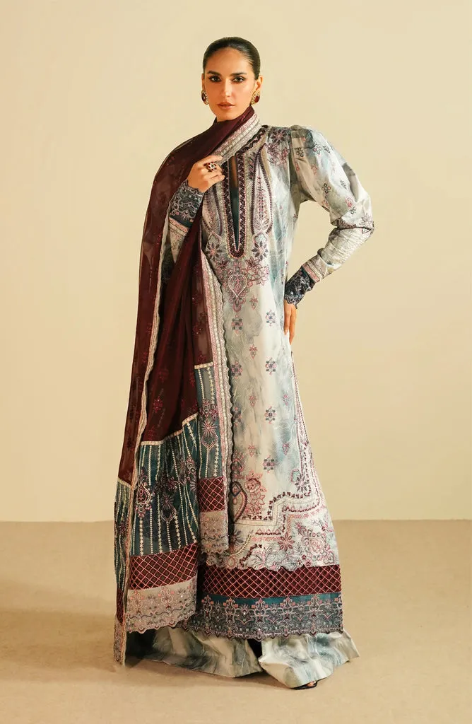 MARYUM & MARIA | Premium Lawn'24 | JAHANARA |  MS24-590