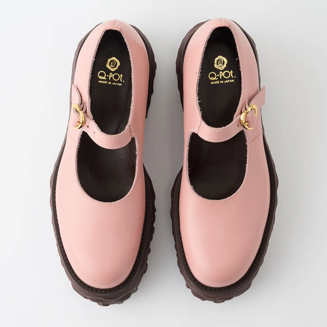 Melting Chocolate Leather Mary Jane (Pale Pink)【Japan Jewelry】