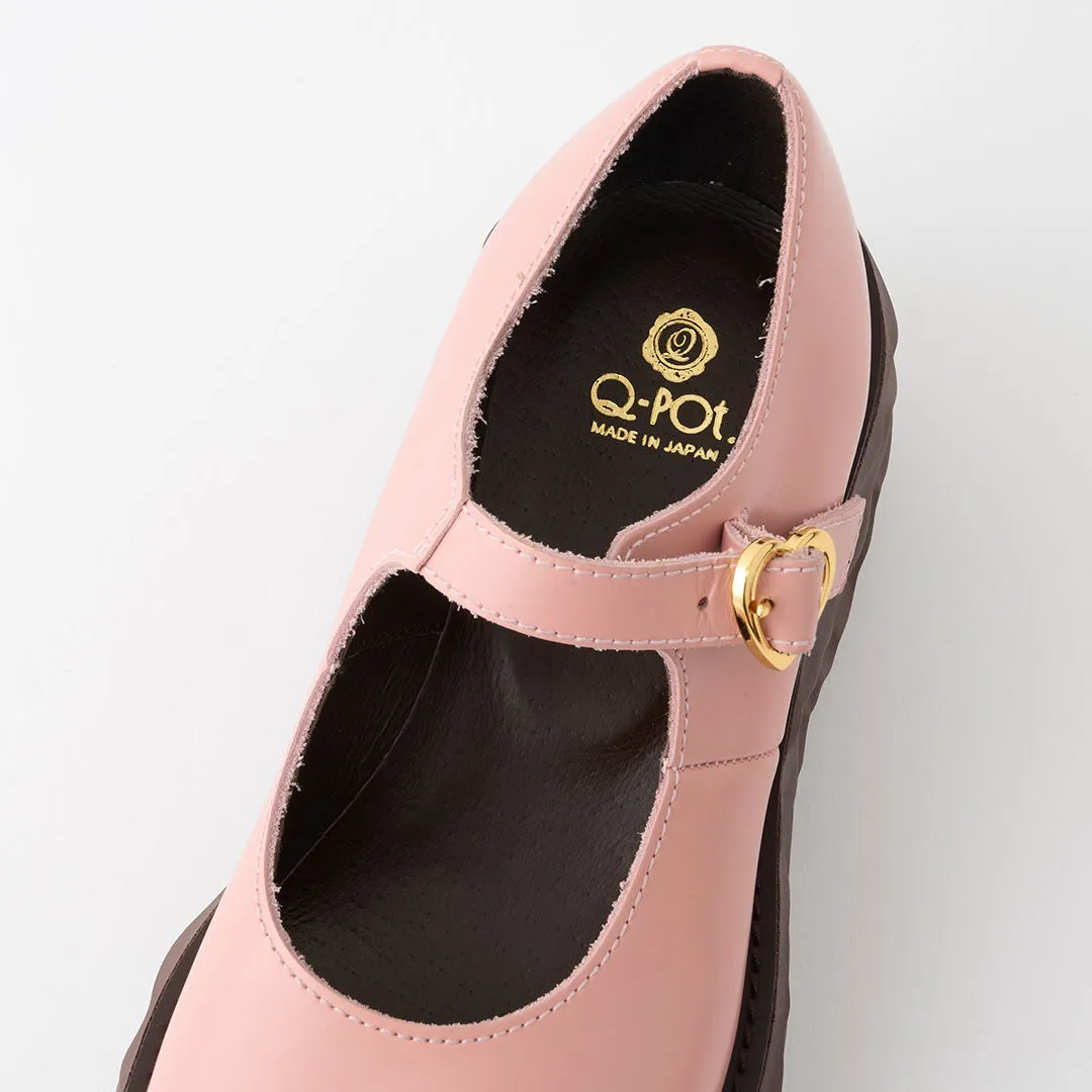 Melting Chocolate Leather Mary Jane (Pale Pink)【Japan Jewelry】