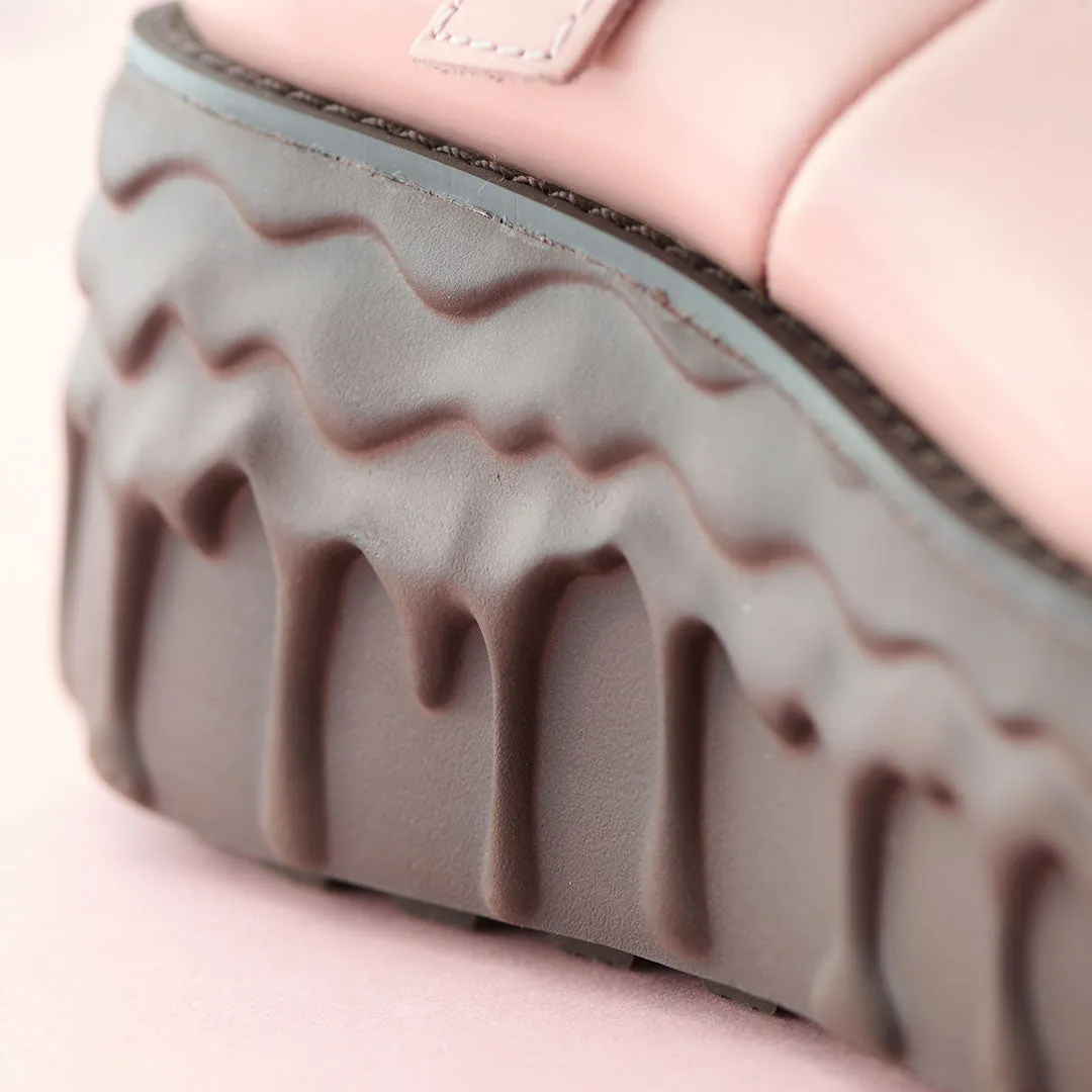 Melting Chocolate Leather Mary Jane (Pale Pink)【Japan Jewelry】
