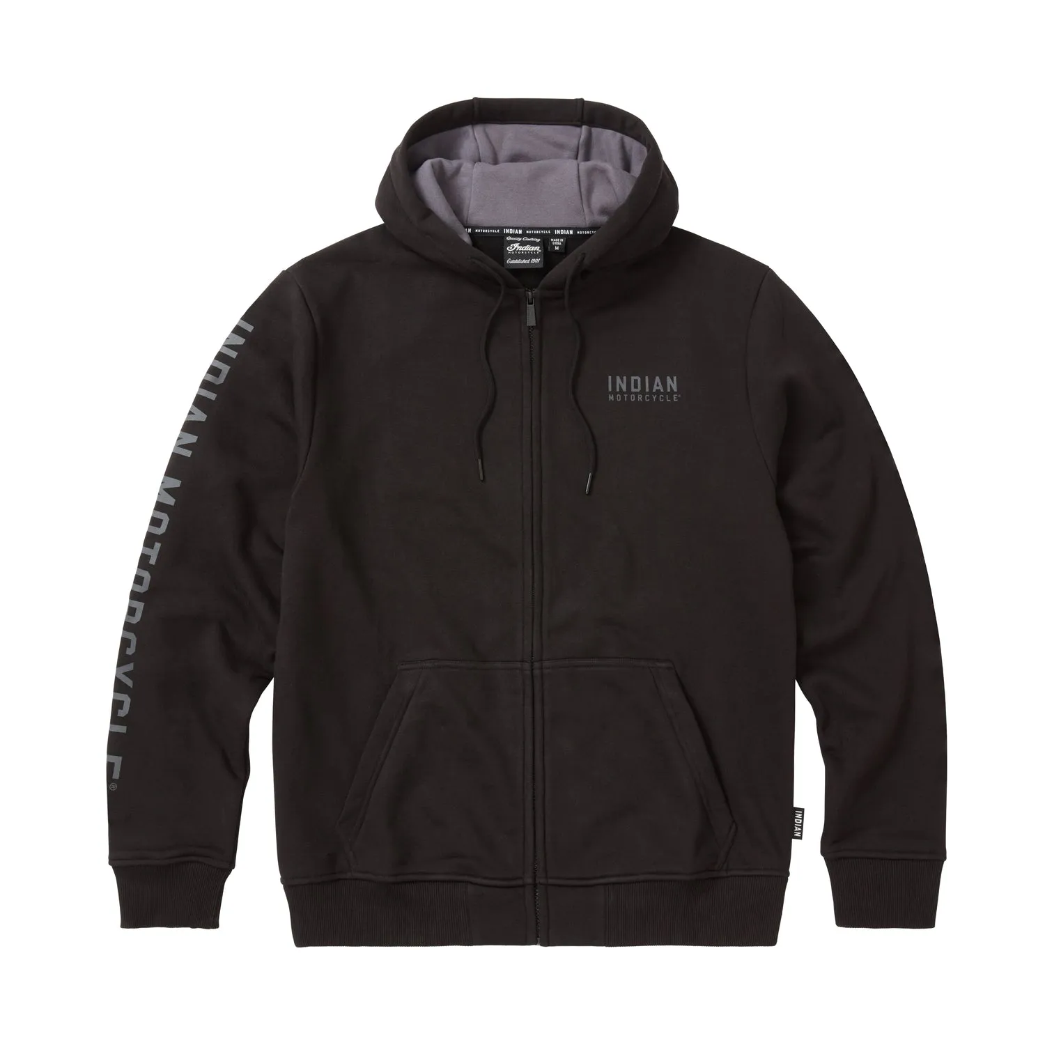 Men's Embroidered Hoodie, Black