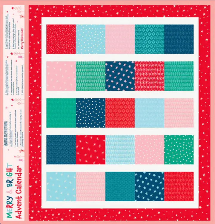 Merry & Bright Advent Calendar panel