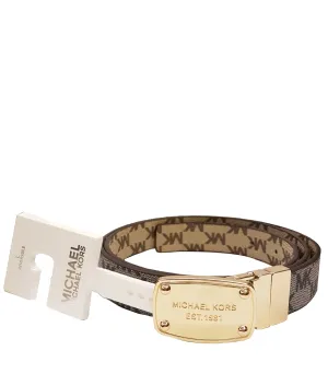 Michael Kors Belt with MK Logo Plaque 552805C