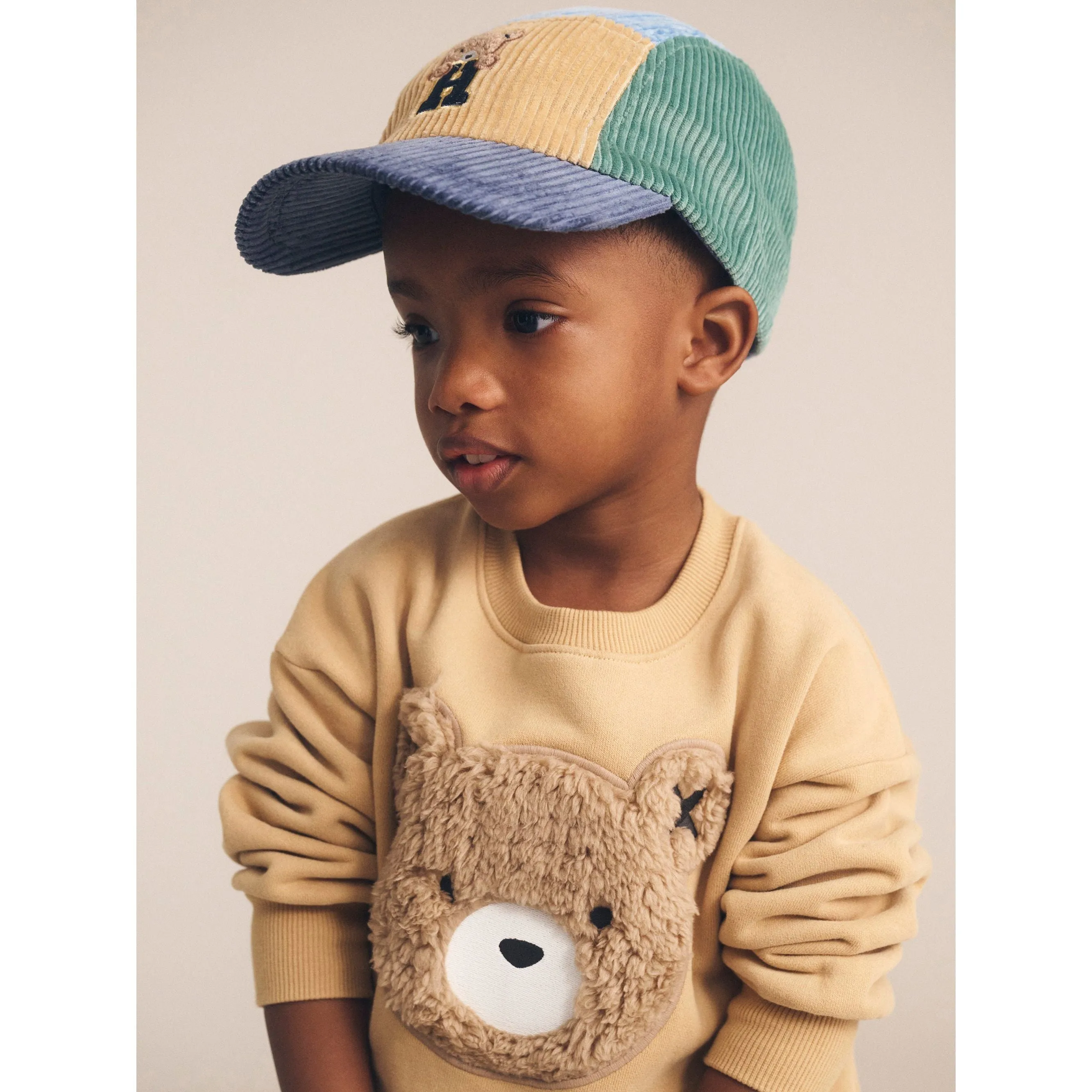 Midnight Colour Block Cord Cap