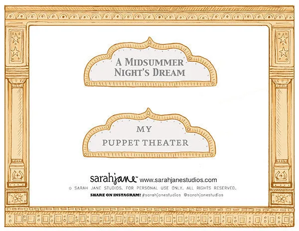Midsummer Paper Puppets