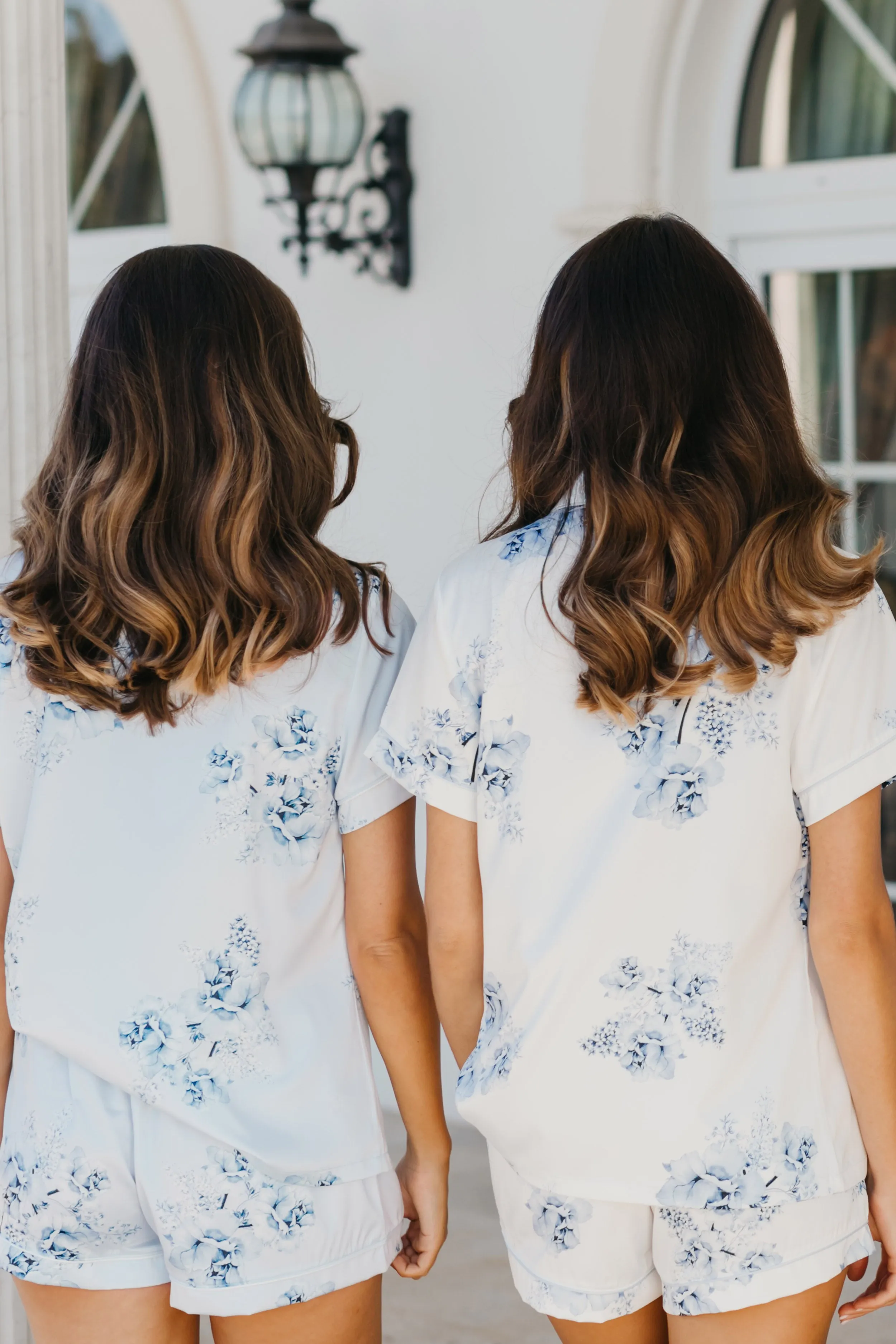 Mileva Bleu De Fleur Printed PJ Set
