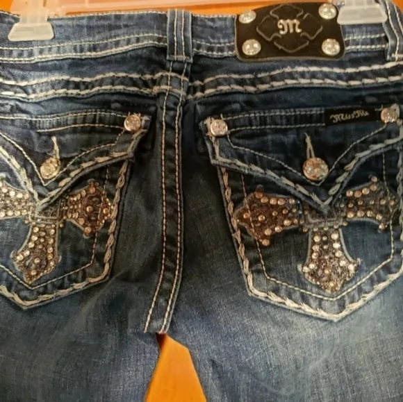 Miss Me Women's  Jeans Size 26-Boot BLING   # The Buckle # Miss Me