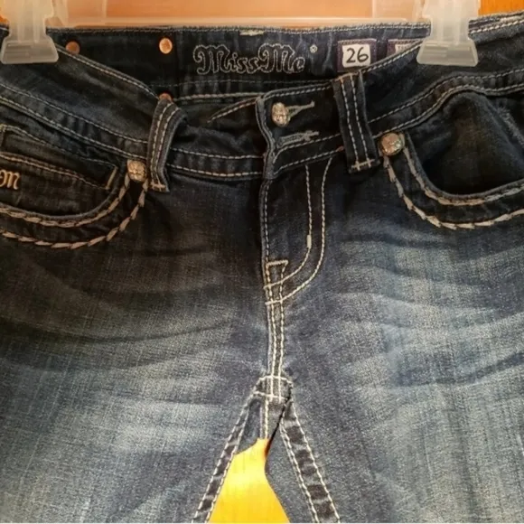 Miss Me Women's  Jeans Size 26-Boot BLING   # The Buckle # Miss Me