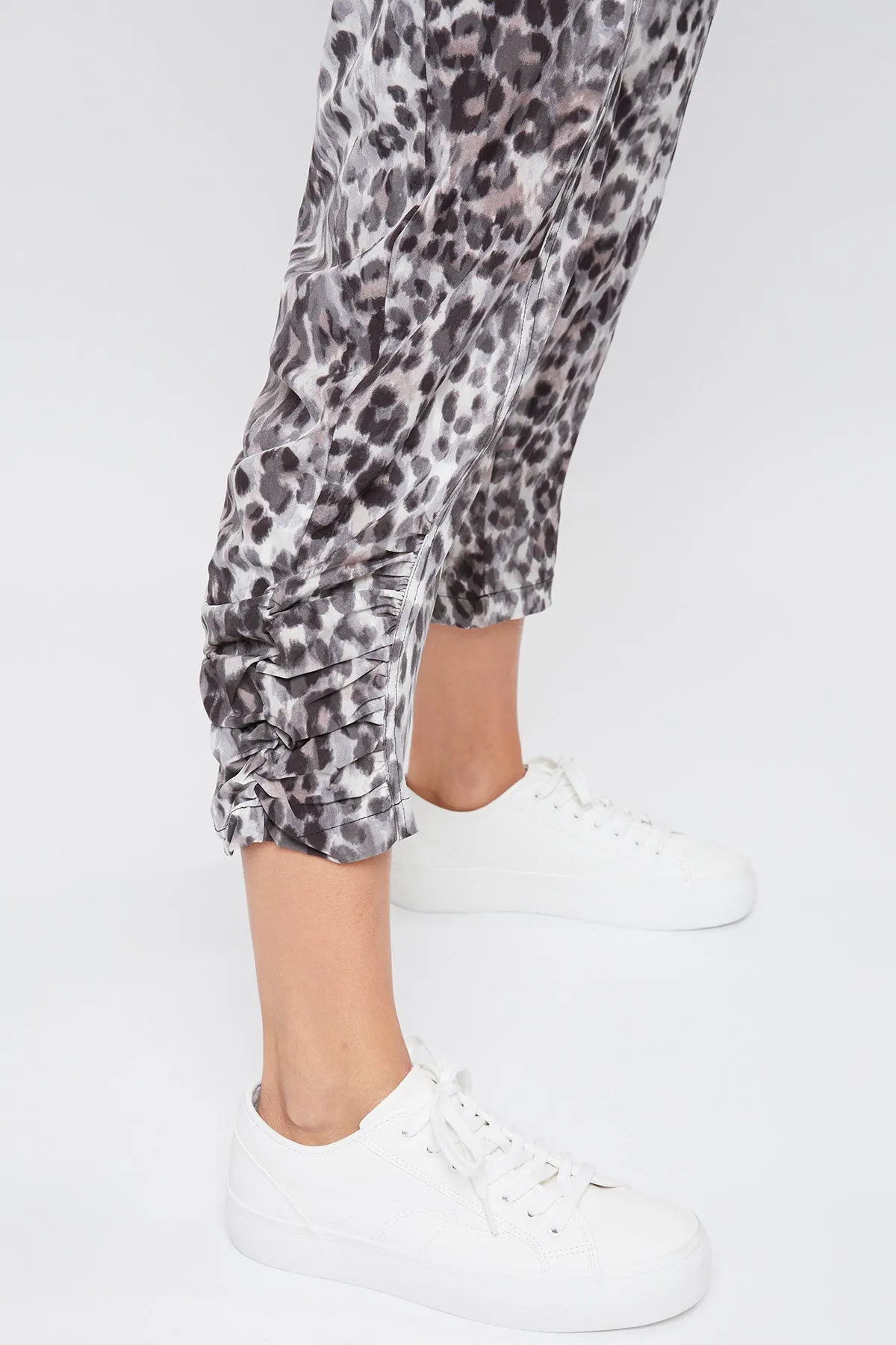 Missy Elastic Waist Flood With Side Ruching Ankle Detail, Pack Of 6