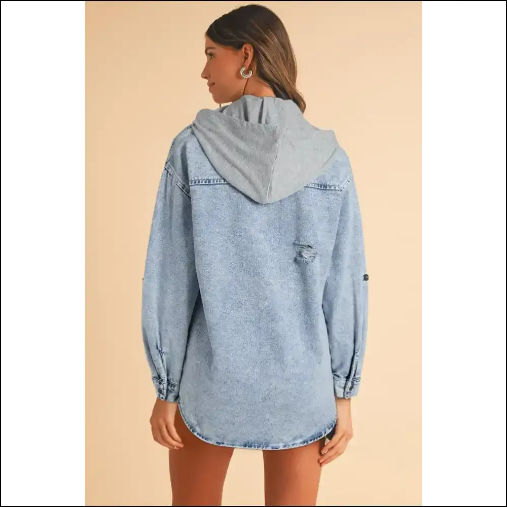 Mist Blue Oversized Denim: Because Adulting is Hard 💀