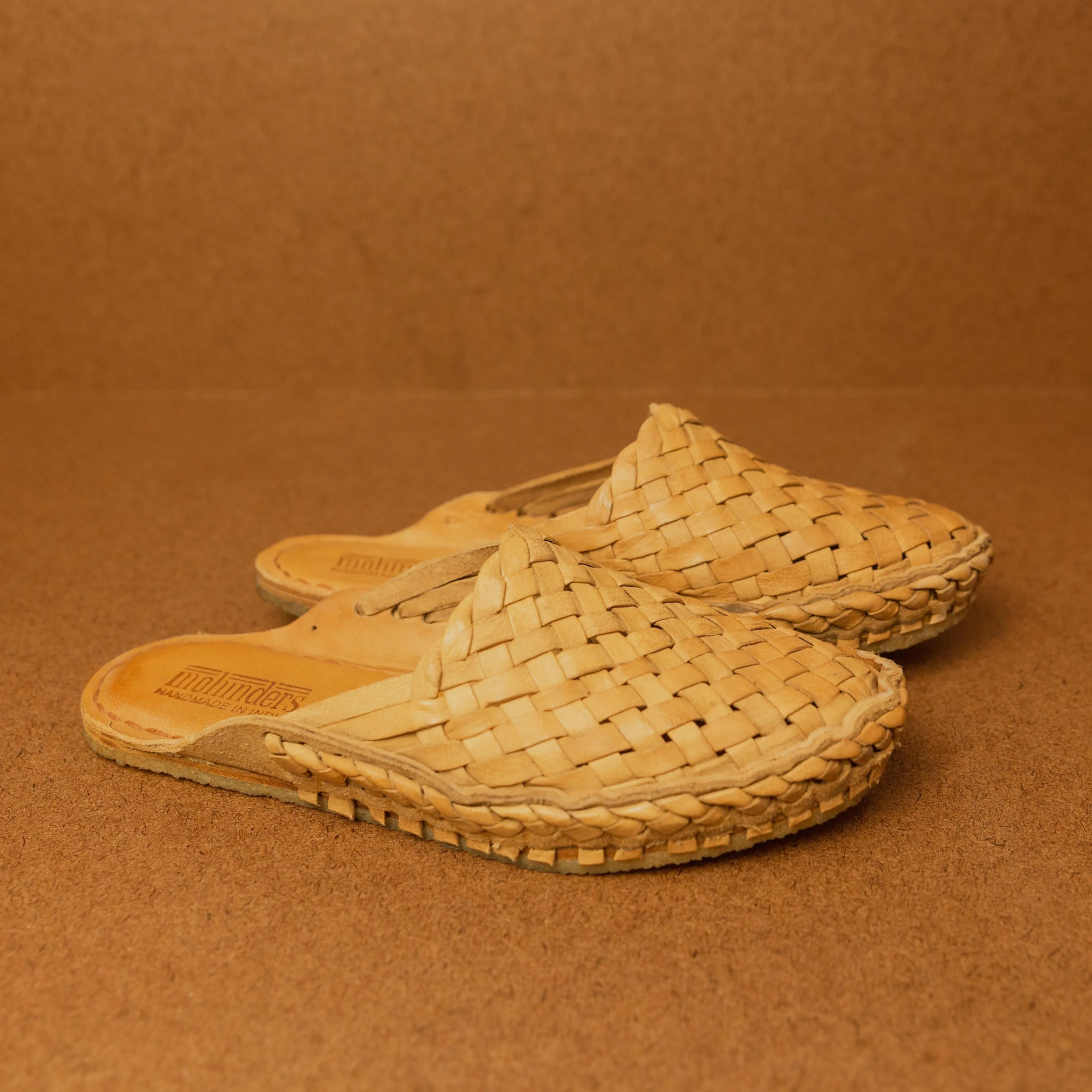 Mohinders Women's Woven Slides in Honey