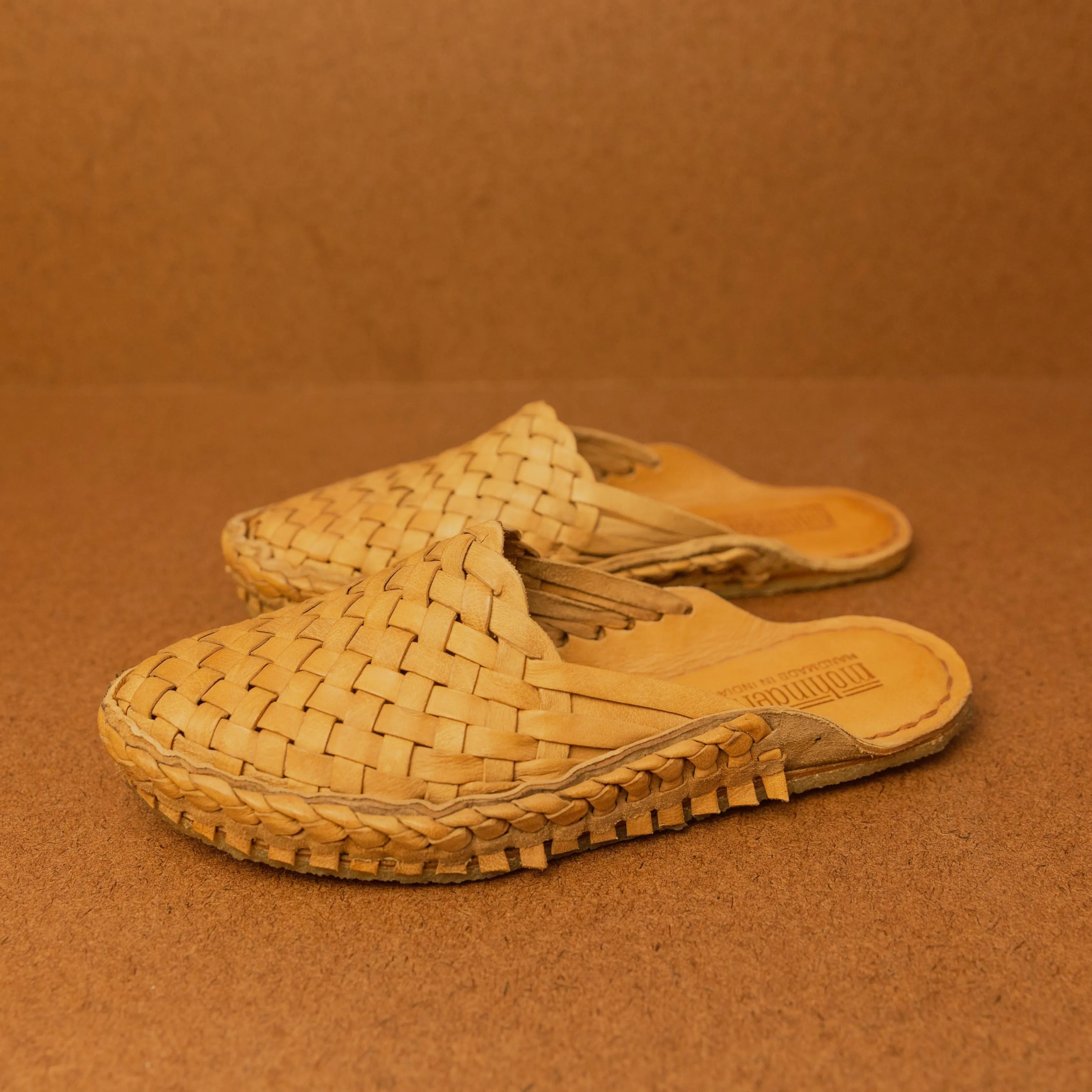Mohinders Women's Woven Slides in Honey