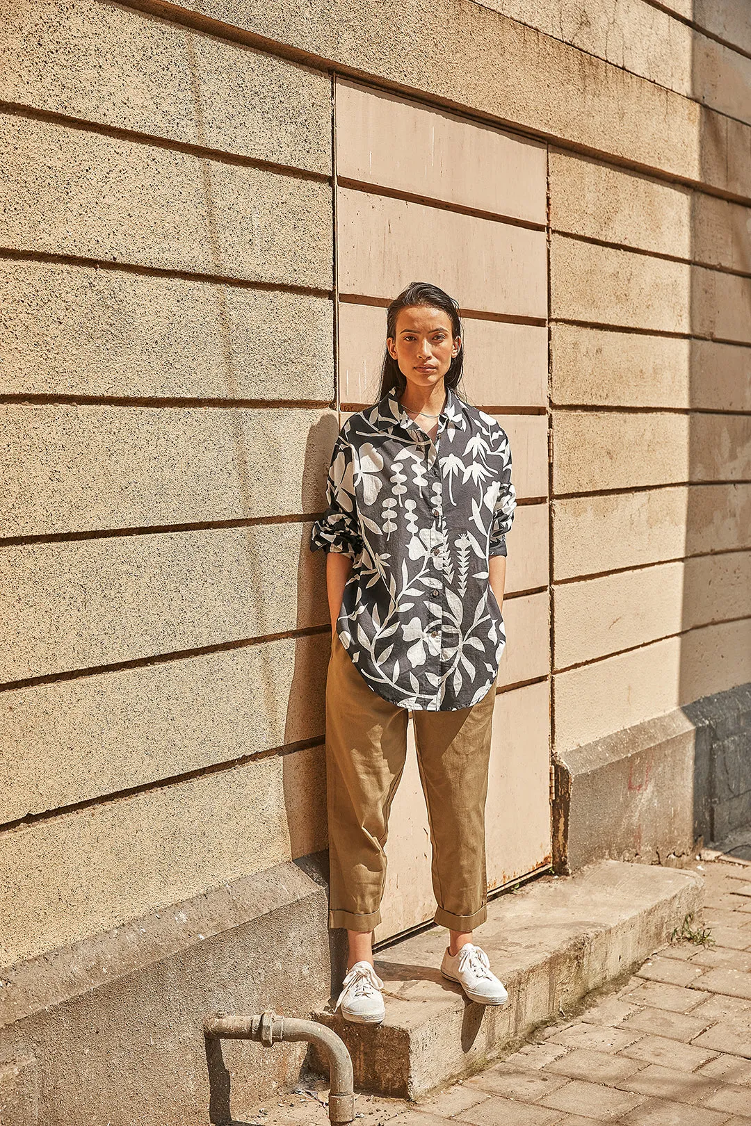 Monochrome Oversized Shirt
