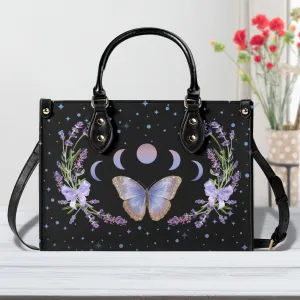 Moon Flowers #1 Luxury Womens PU Leather Handbag