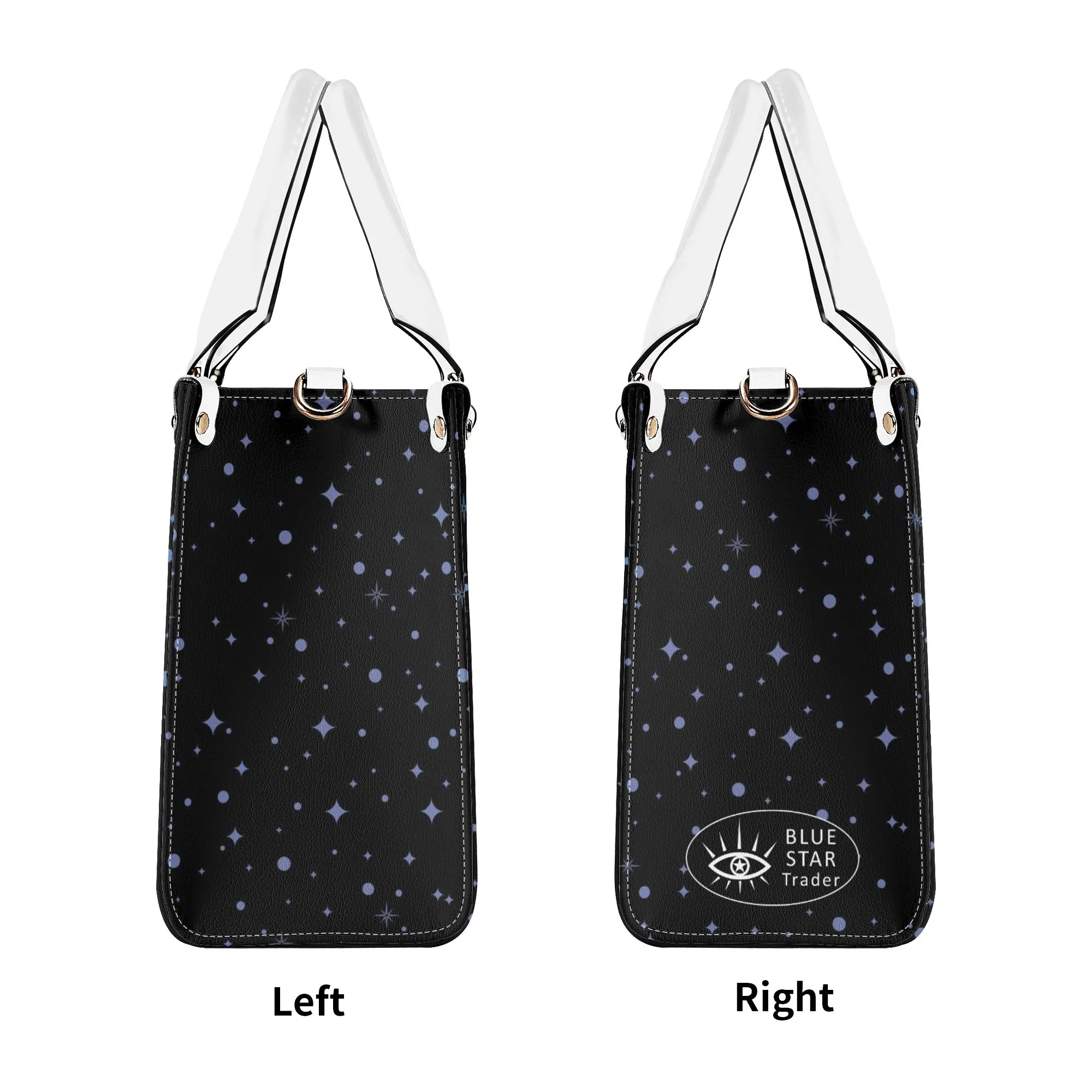 Moon Flowers #1 Luxury Womens PU Leather Handbag