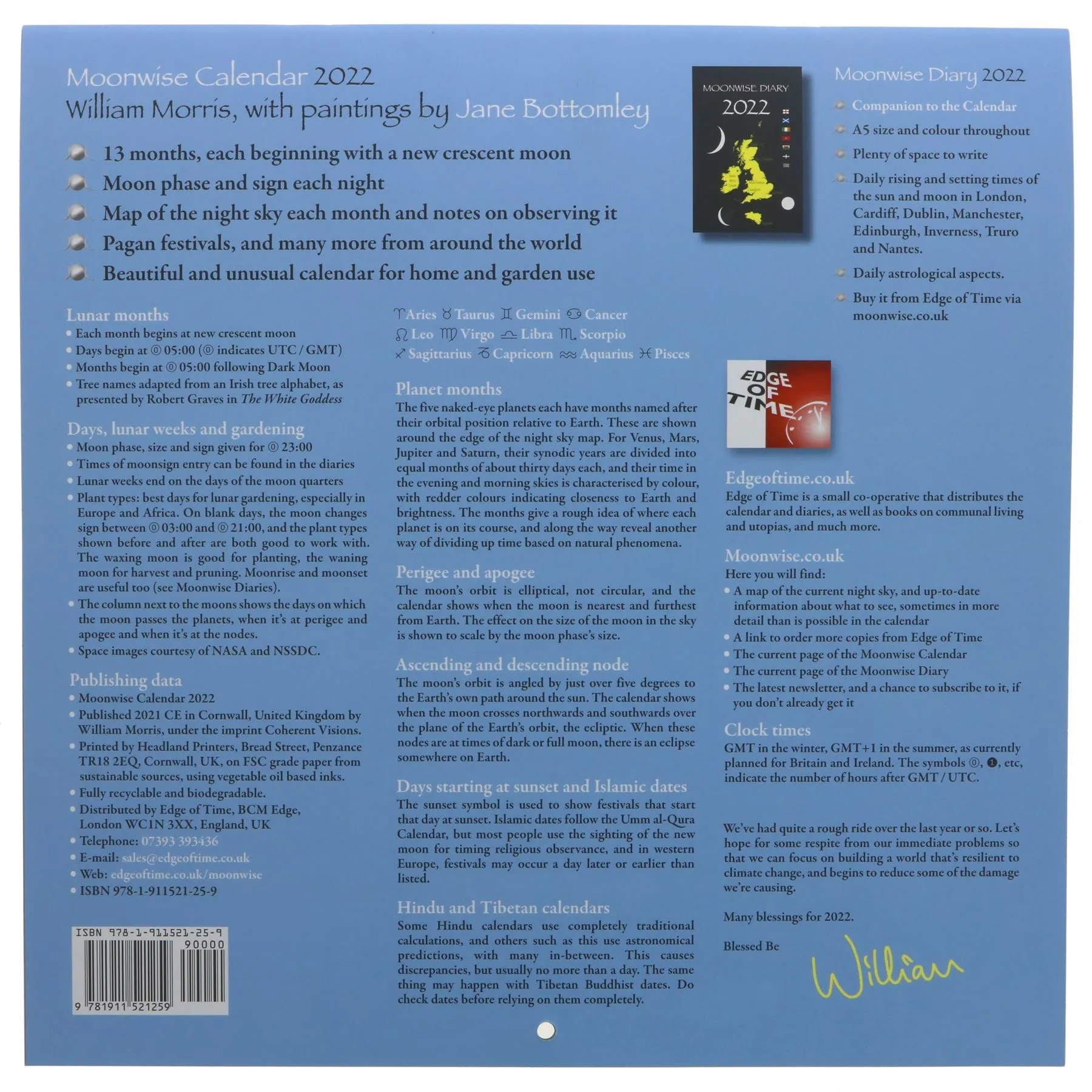 Moonwise | Moonwise Calendar 2024 | Each