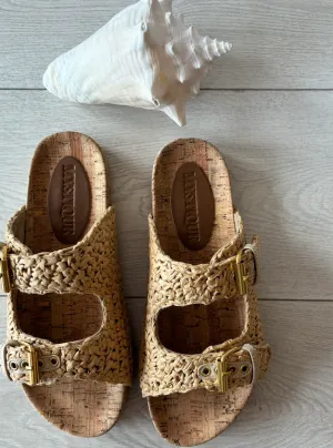 Mystique Raffia Buckle Sandal