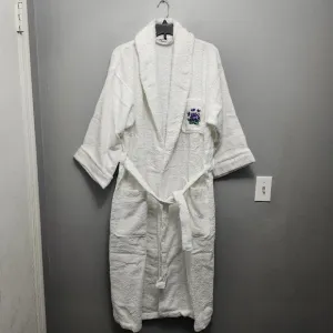 Nap women's vintage bath robe white new without tags one size