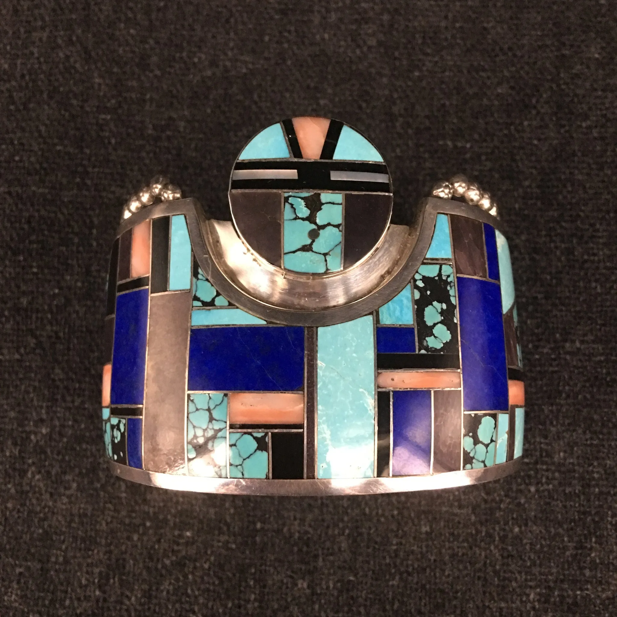 Native American Indian Zuni Cuff Bracelet by Yazzie