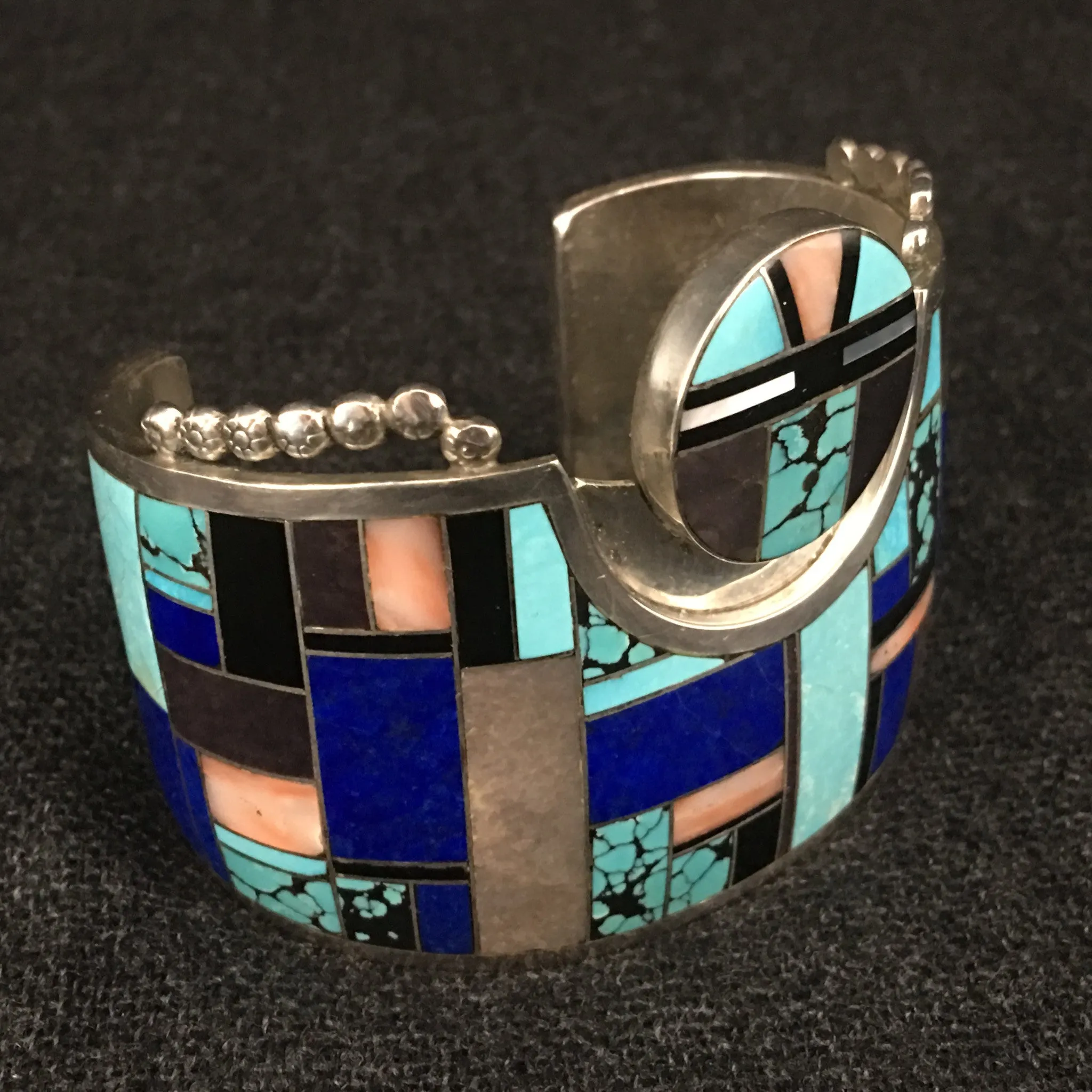 Native American Indian Zuni Cuff Bracelet by Yazzie