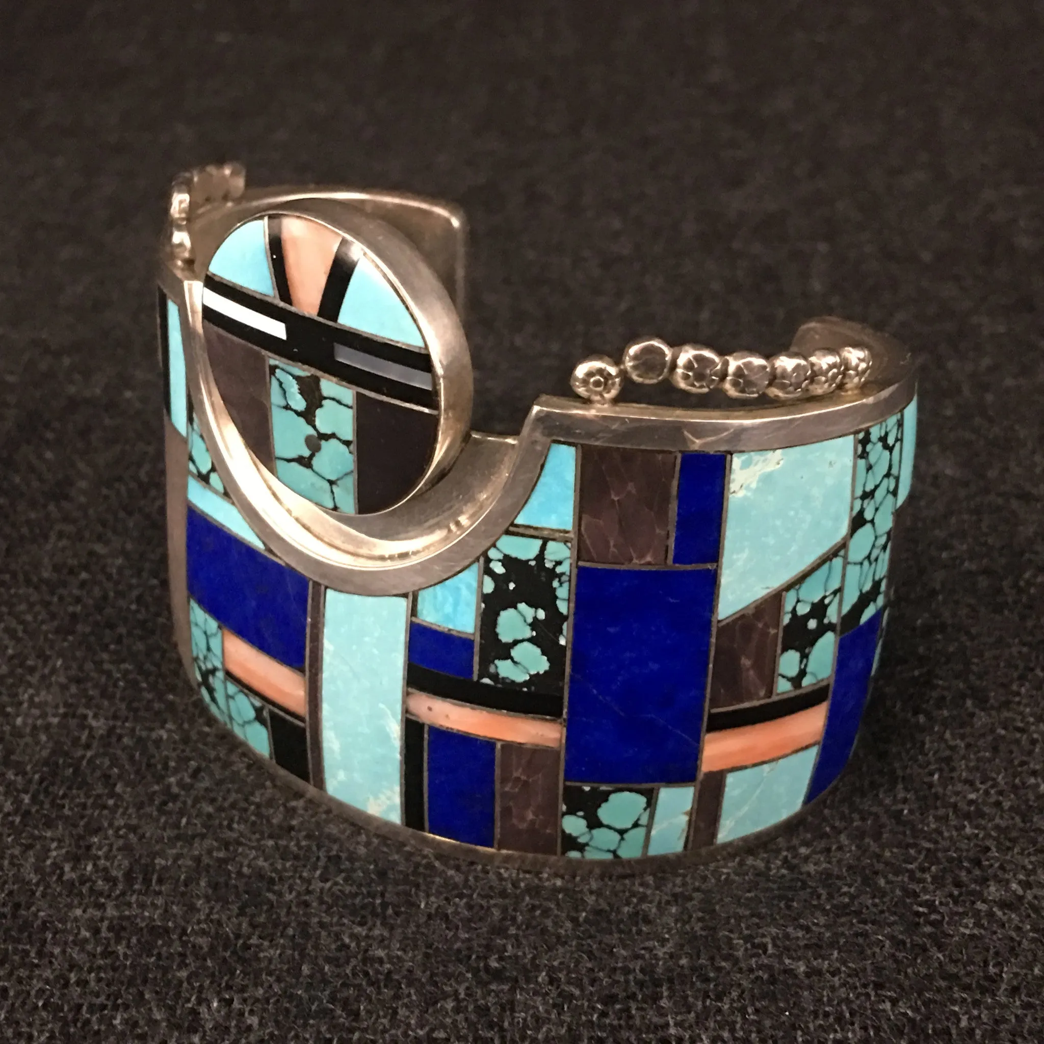 Native American Indian Zuni Cuff Bracelet by Yazzie
