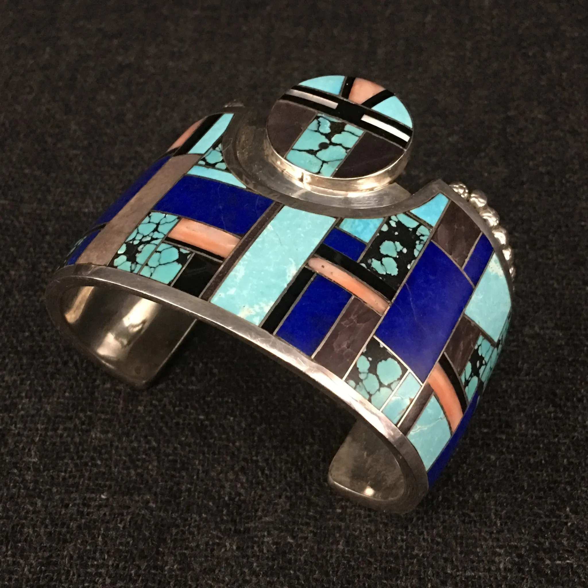 Native American Indian Zuni Cuff Bracelet by Yazzie